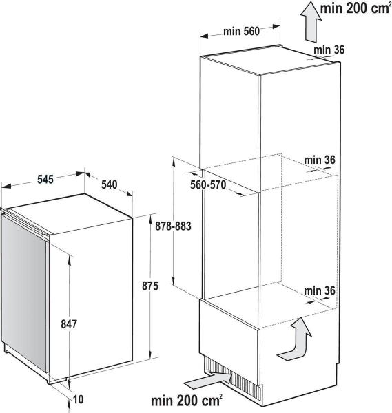 Gorenje FI 2092 E1 Einbaugefrierschrank